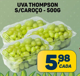 Dom Atacadista UVA THOMPSON S/CAROÇO - 500G oferta