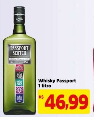 Mercado Extra Whisky Passport 1L oferta