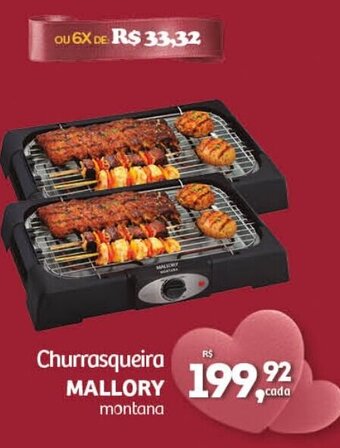 Cometa Supermercados Churrasqueira MALLORY montana oferta