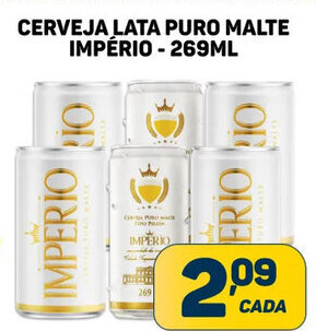 Dom Atacadista CERVEJA LATA PURO MALTE IMPÉRIO - 269ML oferta