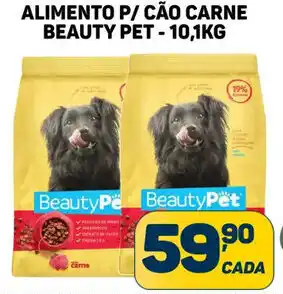 Dom Atacadista ALIMENTO P/ CÃO CARNE BEAUTY PET - 10,1KG oferta