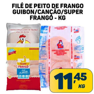 Dom Atacadista FILÉ DE PEITO DE FRANGO GUIBON/CANÇÃO/SUPER FRANGÓ - KG oferta