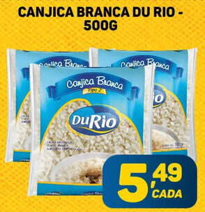 Dom Atacadista CANJICA BRANCA DU RIO - 500G oferta