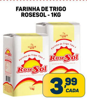 Dom Atacadista FARINHA DE TRIGO ROSESOL - 1KG oferta