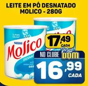 Dom Atacadista LEITE EM PÓ DESNATADO MOLICO - 280G oferta