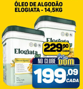 ÓLEO DE ALGODÃO ELOGIATA -14,5KG