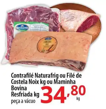 Akki Atacadista Contrafilé Naturafrig ou Filé de Costela Noix kg ou Maminha Bovina Resfriada kg peça a vácuo oferta
