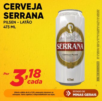 CERVEJA SERRANA PILSEN - LATÃO 473ml
