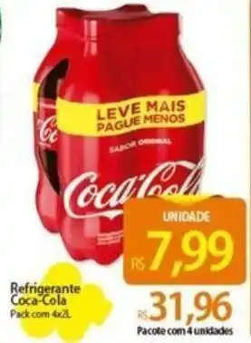 Atacadão Refrigerante Coca-Cola 4x2L oferta