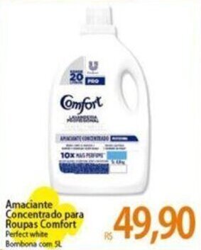 Atacadão Amaciante Concentrado para Roupas Comfort 5L oferta