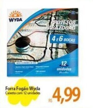 Forra Fogão Wyda Caixeta com 12 unidades