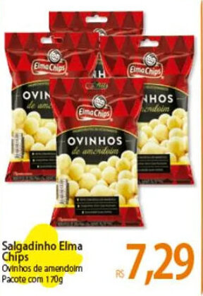 Atacadão Salgadinho Elma Chips Ovinhos de amendoim Pacote com 170g oferta