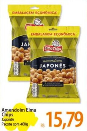 Atacadão Amendoim Elma Chips Japonés Pacote com 400g oferta