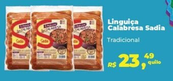 Supermercados Mateus Linguiça Calabresa Sadia Tradicional oferta
