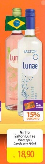 Atacadão Vinho Salton Lunae Vários tipos Garrafa com 750ml oferta