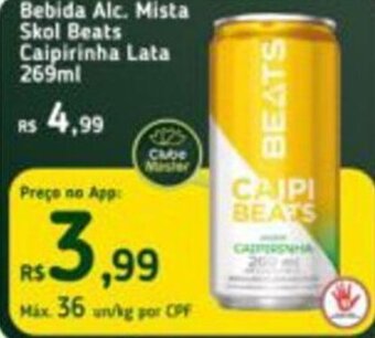 Master Supermercados Bebida Alc. Mista Skol Beats Caipirinha Lata 269ml oferta