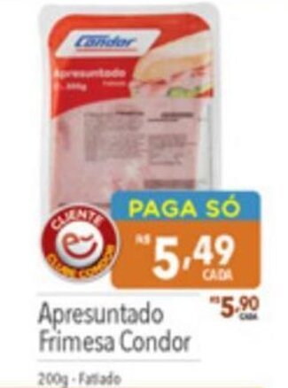 Supermercados Condor Apresuntado Frimesa Condor 200g Fatiado oferta