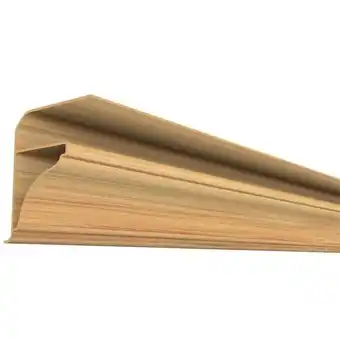 Moldura colonial em pvc para forro 3,8cm com 6 metros cerejeira
