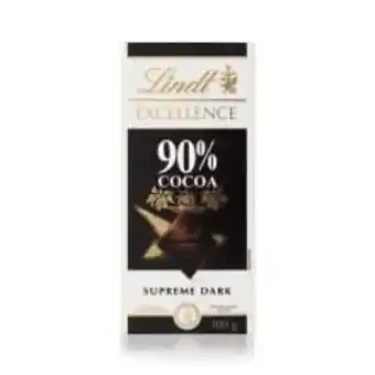 Angeloni Chocolate suíço lindt excellence dark 90% cocoa 100g oferta