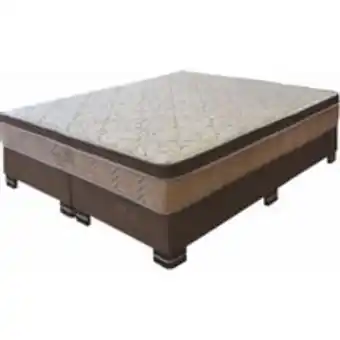 Conjunto cama box queen kappesberg ibiza mola pocket 158cm - marrom