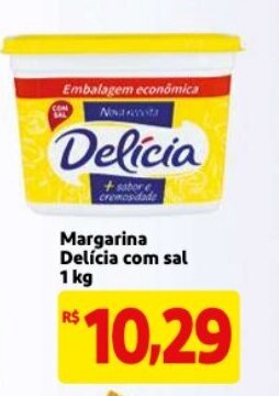 Mercado Extra Margarina Delicia com sal 1kg oferta