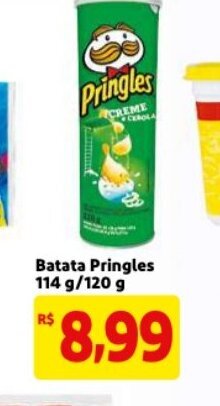 Mercado Extra Batata Pringles 114g/120g oferta