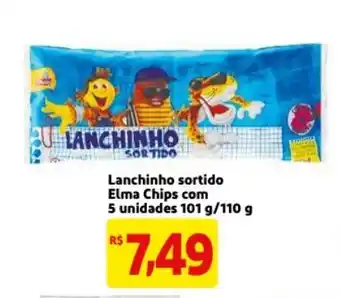 Mercado Extra Lanchinho sortido Elma Chips com 5 unidades101g/110g oferta