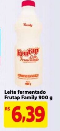 Mercado Extra Leite Fermentado Frutap Family 900g oferta