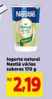 Mercado Extra Iogurte natural Nestle varios sabores 170g oferta