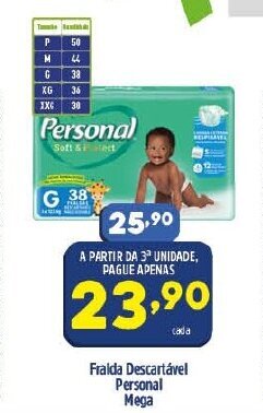 Arena Atacado Fralda Descartavel Personal Mega oferta