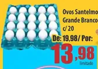 Ovos Santelmo Grande Branco c/20
