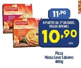 Arena Atacado Pizza Massa Leve Sabores 400g oferta