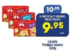 Arena Atacado Lasanha Perdigao Sabores 600g oferta