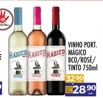 Supermercados Avenida VINHO PORT. MÁGICO BCO/ROSE/ TINTO 750ml oferta