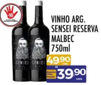 Supermercados Avenida VINHO ARG. SENSEI RESERVA MALBEC 750ml oferta