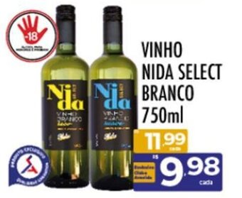 Supermercados Avenida VINHO NIDA SELECT BRANCO 750ML oferta