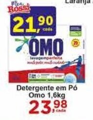 Rossi Supermercado Detergente em Pó Omo 1,6kg oferta