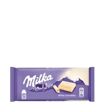Choc.milka 100g white