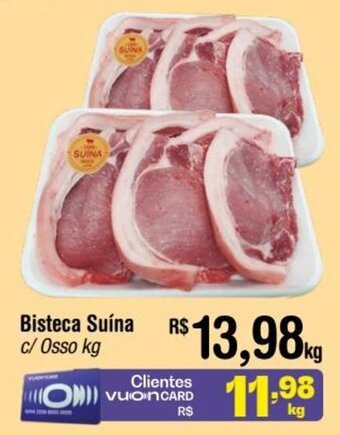 Fort Atacadista Bisteca Suína c/ Osso kg oferta