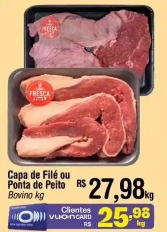 Capa de Filé ou Ponta de Peito Bovino kg