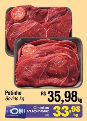 Fort Atacadista Patinho Bovino kg oferta
