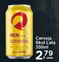 Rossi Supermercado Cerveja Skol Lata 350ml oferta