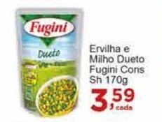 Rossi Supermercado Ervilha e Milho Dueto Fugini Cons Sh 170g oferta