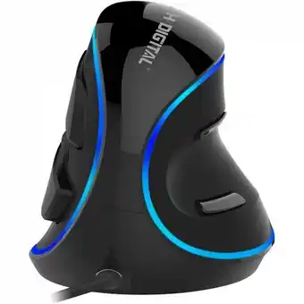 Carrefour Express Mouse ergonomico vertical optico com fio reduz a tensao do pulso com sensibilidade ajustavel, 800, 1600 dpi, j tech digital v oferta