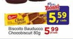 Rossi Supermercado Biscoito Bauducco Chocobiscuit 80g oferta