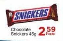 Rossi Supermercado Chocolate Snickers 45g oferta