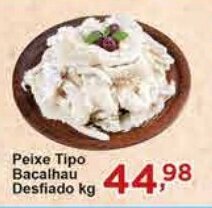 Rossi Supermercado Peixe Tipo Bacalhau Desfiado kg oferta