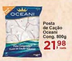 Rossi Supermercado Posta de Cação Oceani Cong. 800g oferta