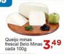 Rossi Supermercado Queijo Minas frescal Belo Minas cada 100g oferta