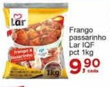Rossi Supermercado Frango passarinho Lar IQF pct 1kg oferta